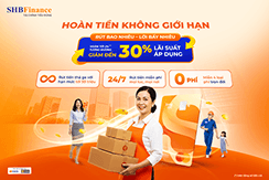 Hoàn tiền vô tận khi rút tiền mặt bằng thẻ tín dụng Tiền Mặt Sung Túc