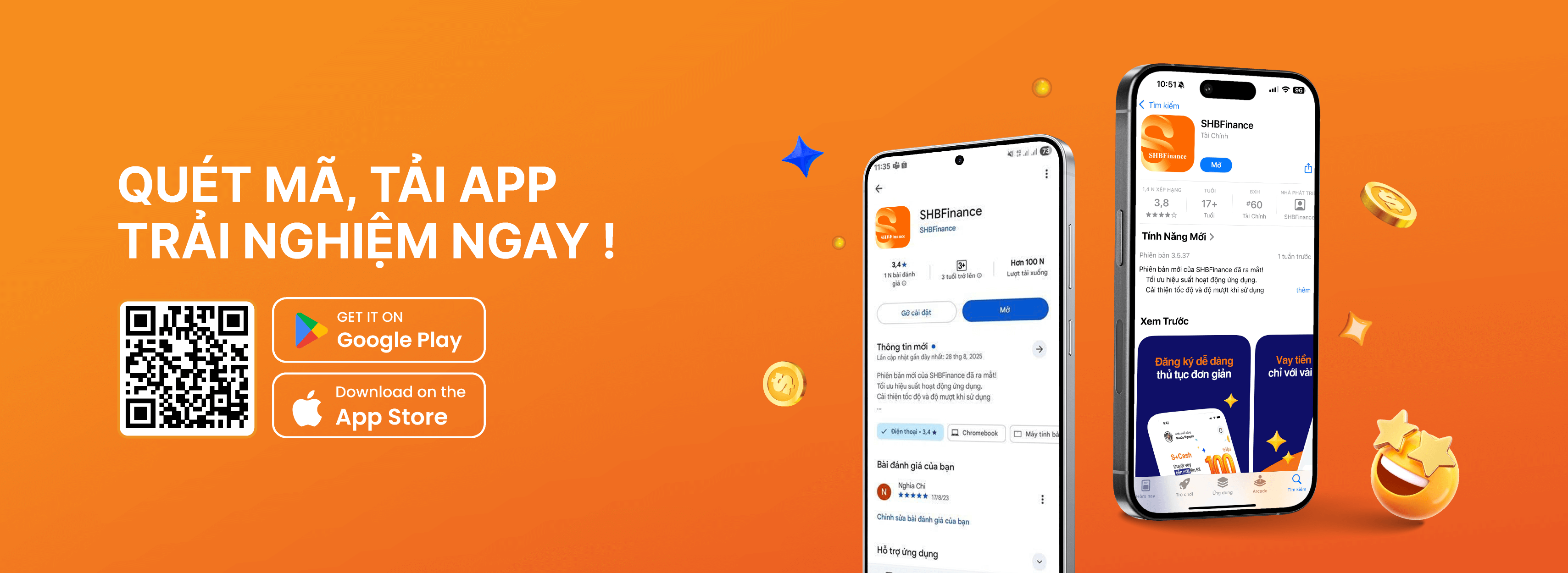 Quét app, tải mã trải nghiệm ngay